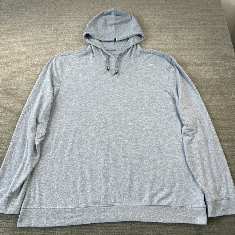 Rhoback Hoodie Mens 2XL Powder Blue Performance Stretch Pullover Lightweight